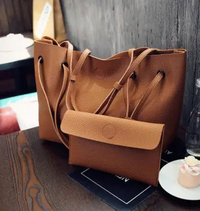 Two Piece Crossbody Shoulder Tote Bag