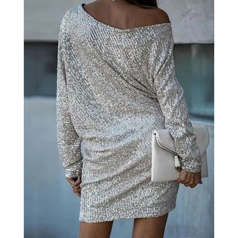 Chic Sequin Mini Dress For Women