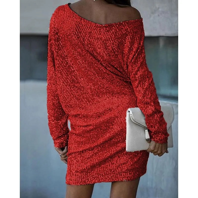 Chic Sequin Mini Dress For Women