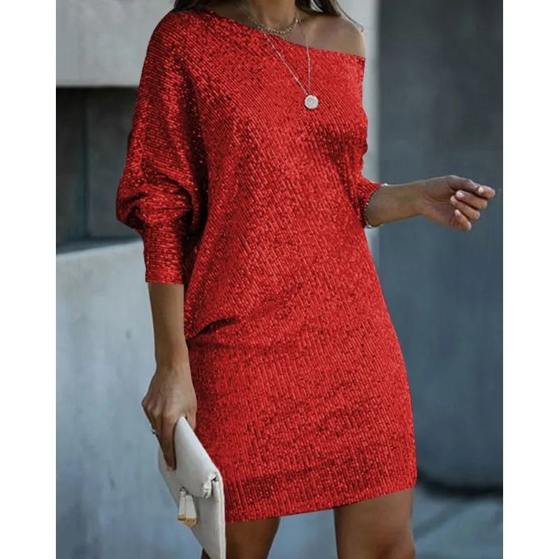 Chic Sequin Mini Dress For Women