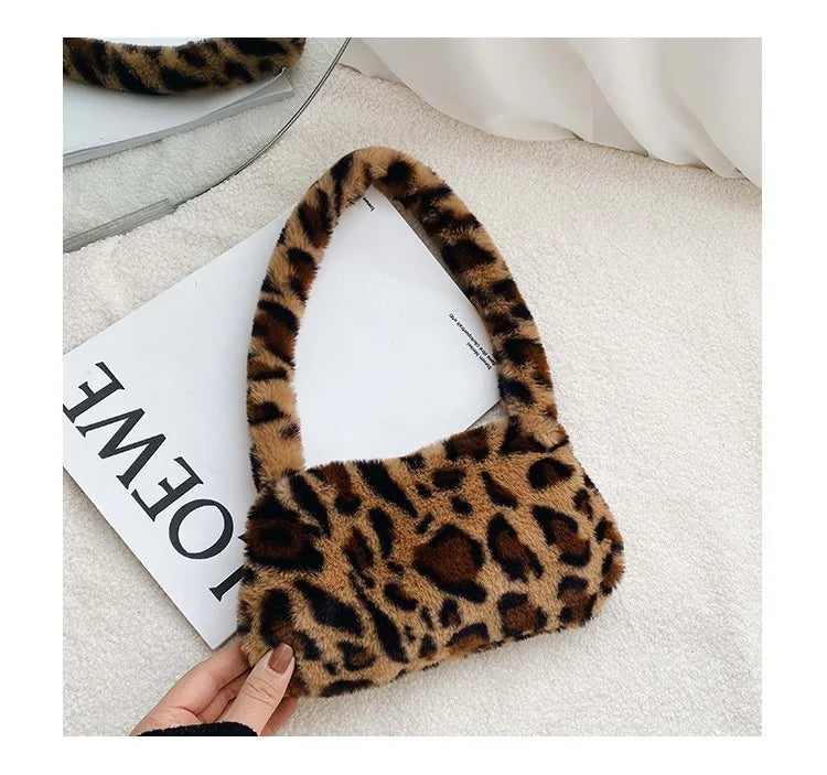 Animal Pattern Shoulder Clutch Bag